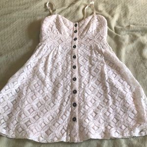 White button up sundress